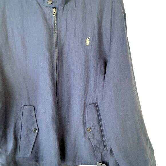 Polo Ralph Lauren Reversible Harrington Jacket XXL Navy NWT - Picture 3 of 8